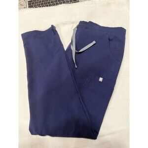 Figs Navy Blue Tie Waisted Kade Cargo Scrub Pants Size M